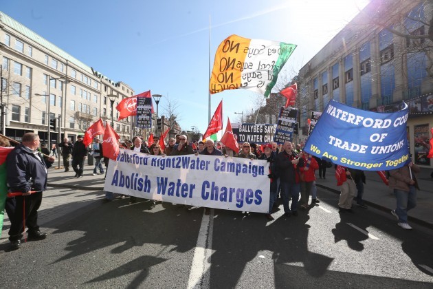 Water Protest. Pictured the Right To W