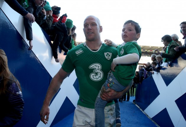 Paul O'Connell with his son Paddy