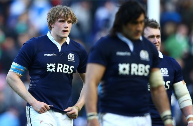 A dejected Jonny Gray