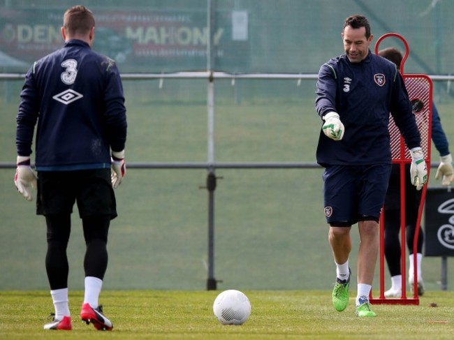 David Forde and Shay Given