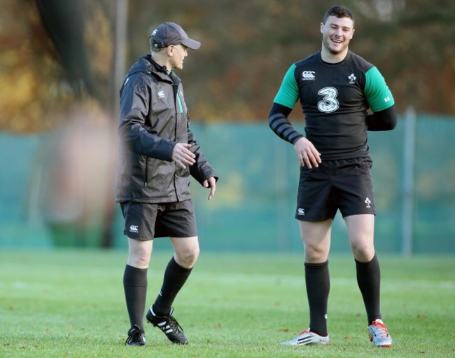 Joe Schmidt and Robbie Henshaw 18/11/2014