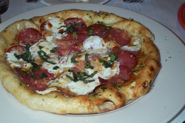 tuscan salami pizza