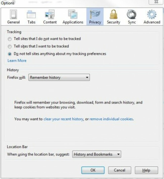 Firefox Do Not Track