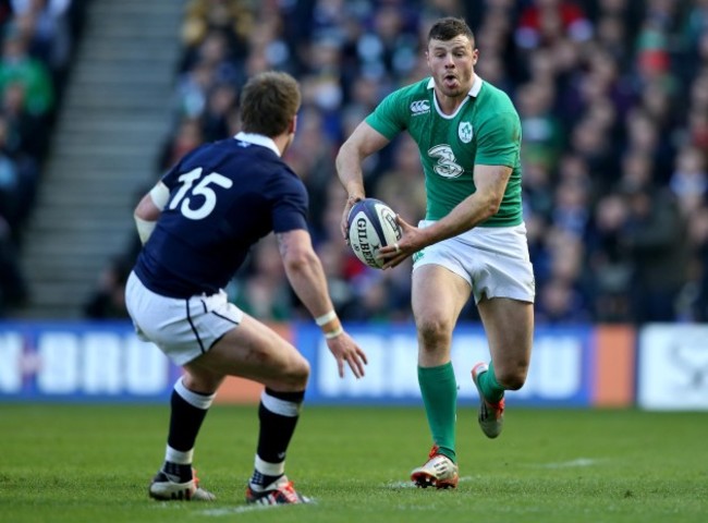 Robbie Henshaw with Stuart Hogg