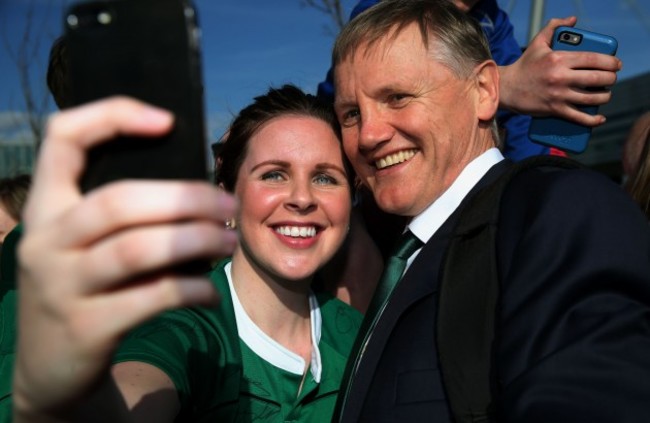 Rugby Union - 2015 RBS Six Nations - Ireland Arrive - Dublin Airport