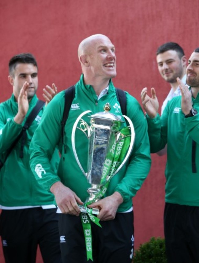 Rugby Union - 2015 RBS Six Nations - Ireland Arrive - Dublin Airport