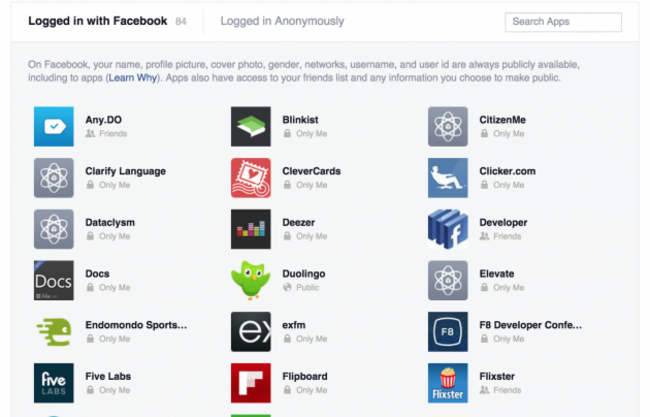 Facebook apps