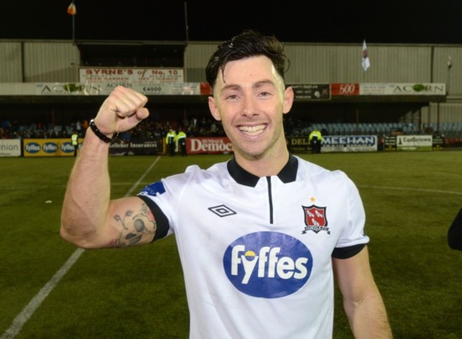 Richie Towell celebrates winning