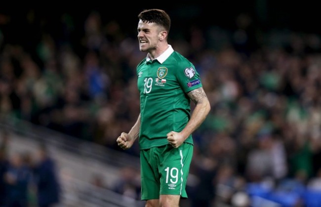 Robbie Brady celebrates