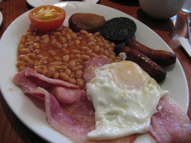 Full Irish Breakfast sans fried toast