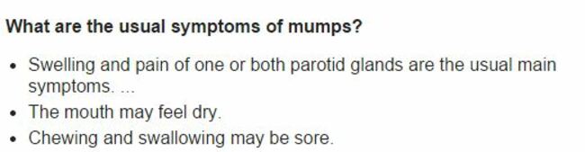 mumps