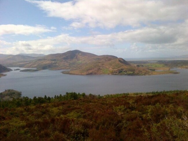 Views from our recreation site at Caragh Lake ...