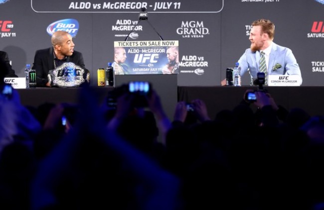 Jose Aldo and Conor McGregor