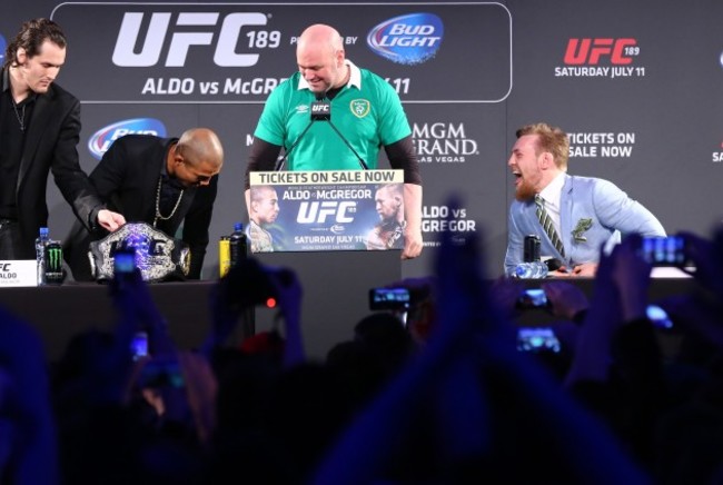 Jose Aldo and Conor McGregor