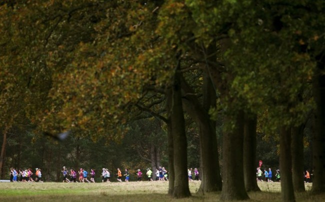 General view of the marathon in Pheonix Park