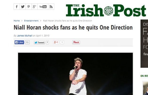 niall horan quits