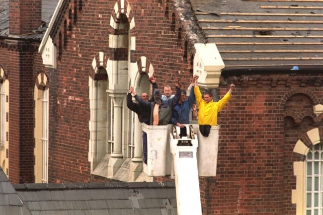 British Crime - Prison - Riots - Strangeways - Manchester - 1990