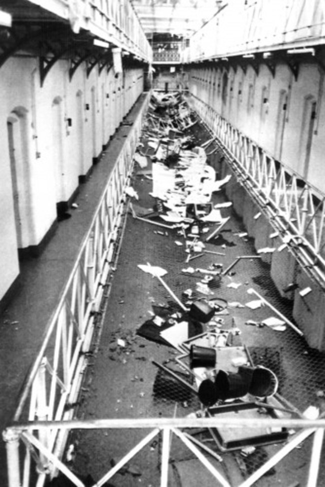 British Crime - Prison - Riots - Strangeways - Manchester - 1990