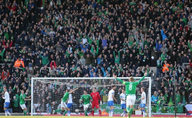 Chris Baird scores a goal that was disallowed