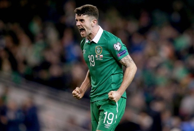 Robbie Brady celebrates