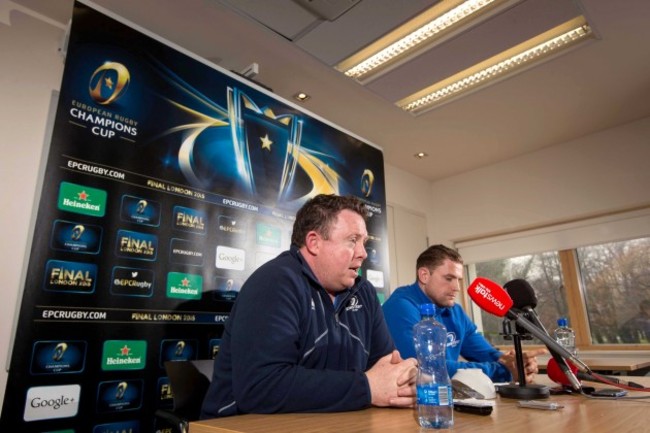 Matt O'Connor with Jamie Heaslip