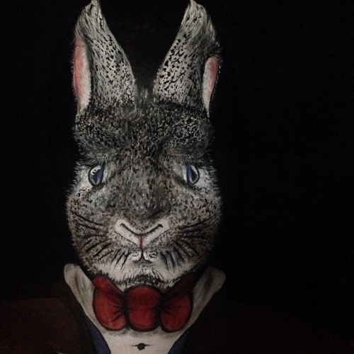 #bunny #facepaint using #Kryolan from @charleshfoxltd @kryolanofficial #easter #rabbits