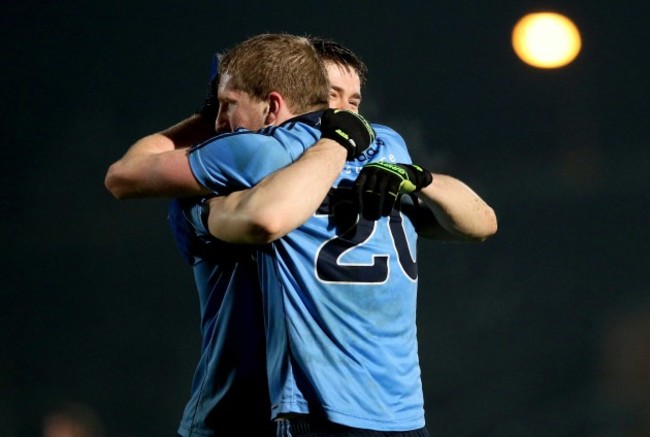 Davey Byrne and Daithi O'Cathmhaoil celebrate