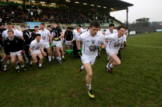 Niall Kelly breaks from the team photo