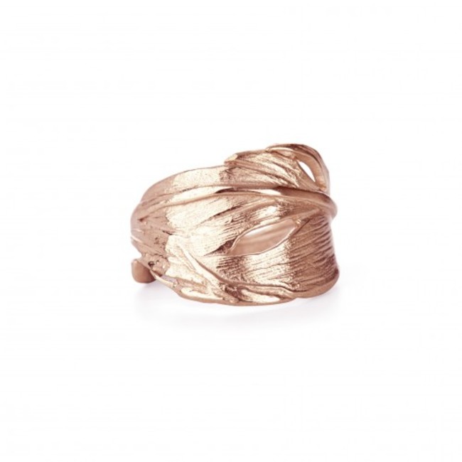 Chupi Ring Rose Gold Swan Feather 1