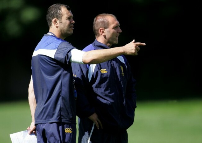 Michael Cheika and Keith Gleeson  24/8/2005