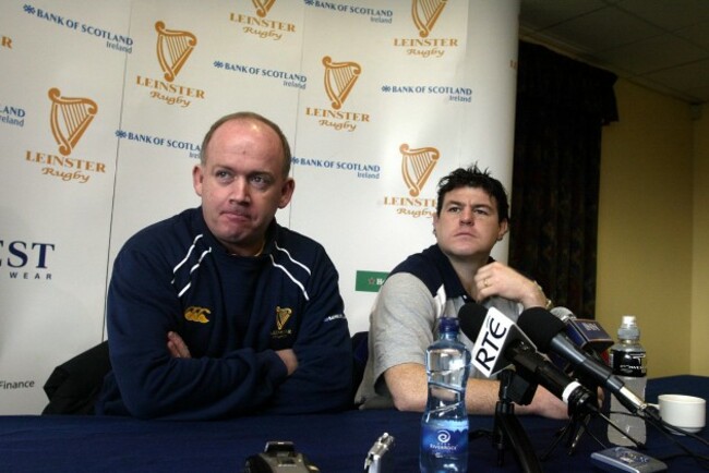 Declan Kidney and Reggie Corrigan