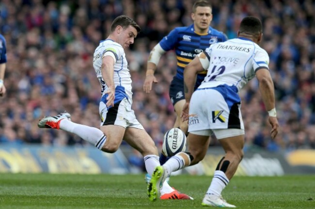 George Ford kicks forward