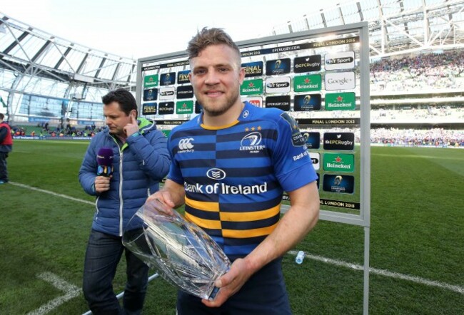 Ian Madigan with his man of the match award