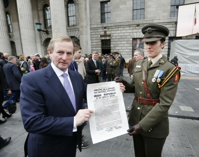 Easter Rising Commemoration. Taoiseach