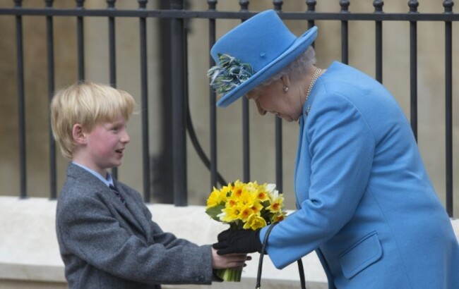 Royals at Easter Sunday service - Windsor