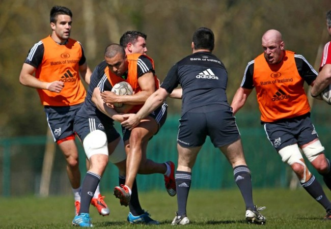 Simon Zebo and Paddy Butler