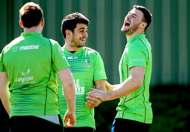 Tiernan O'Halloran and Robbie Henshaw