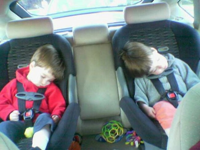 Asleep in the car