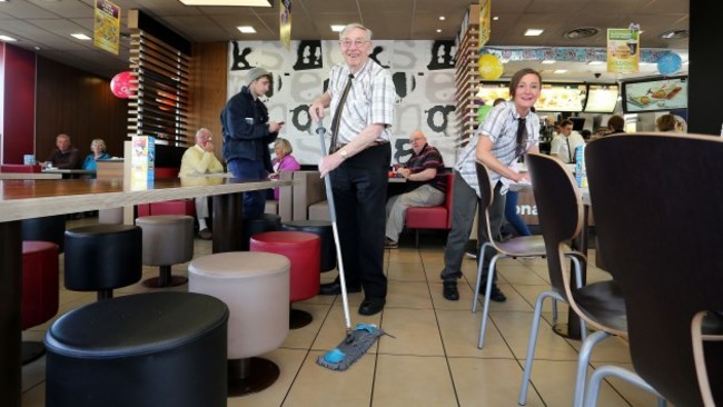 Party for McDonald's employee, 90