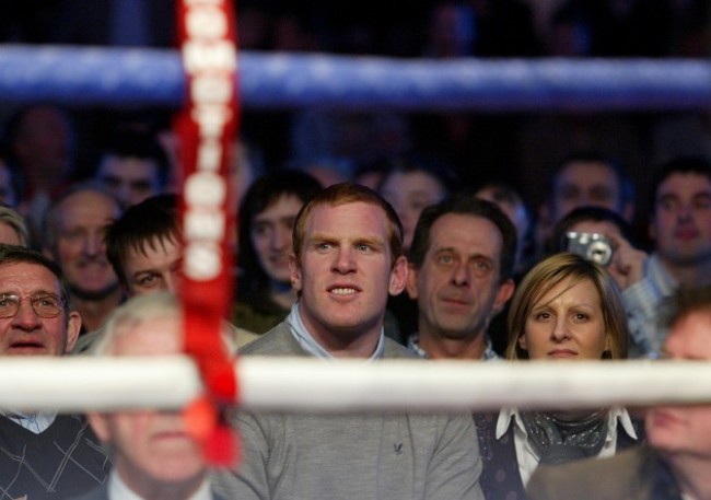 Paul O'Connell at the fight night