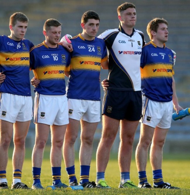 Colin O'Riodan during the national anthem