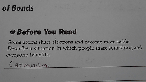 Checking my sons homework when suddenly...