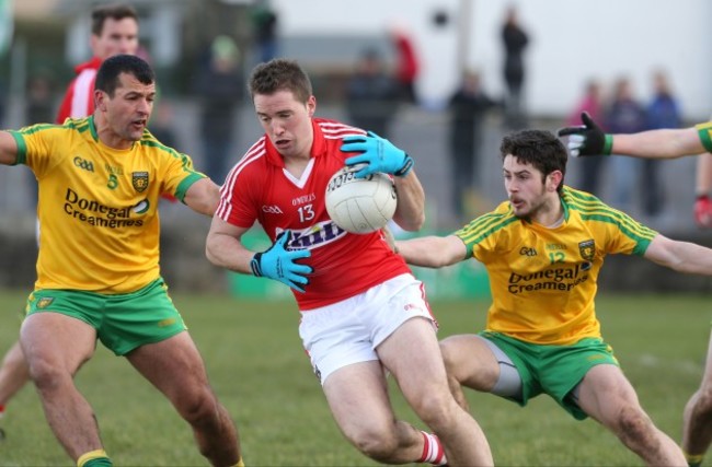 Colm O'Neill with Frank McGlynn and Ryan McHugh