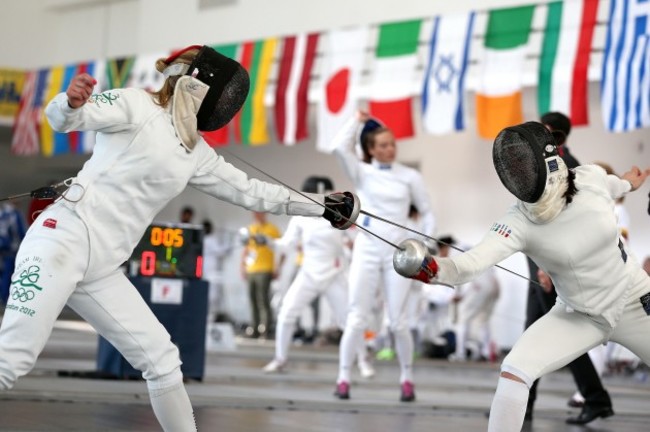 Natalya Coyle in action against Francesca Tognetti