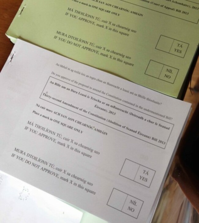 Referendum on Abolition of the Seanad Vo