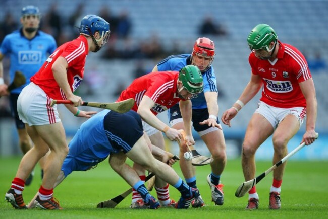 Cormac Murphy with teammates Conor O'Sullivan and Aidan Walsh