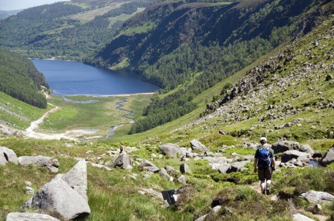 Hiking at Glendalough