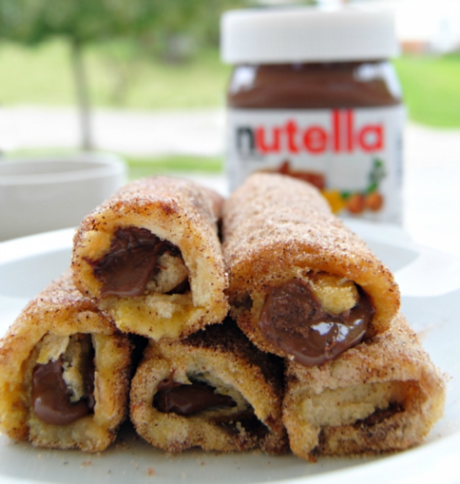 Nutella French Toast Rolls with Cinnamon Sugar 05