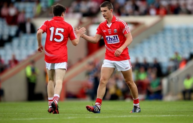 Gary Murphy celebrates with Shane Kingston