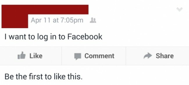 Grandpa wants to log in to Facebook